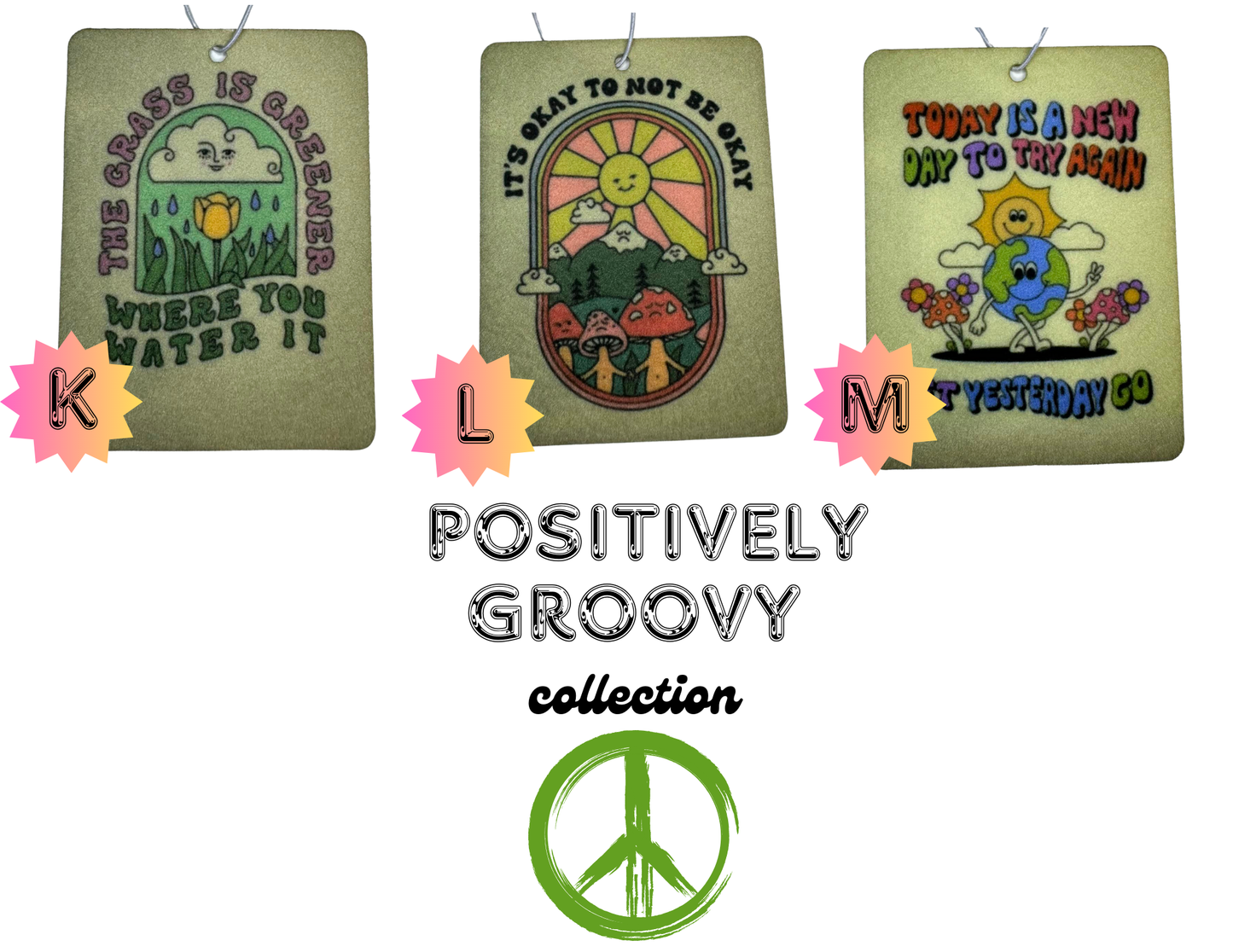 Positively Groovy Felt Freshies